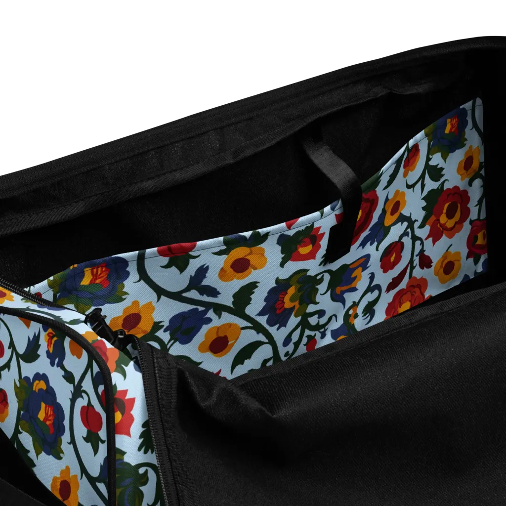Brocade Bloom on Duffle Bag — Product details