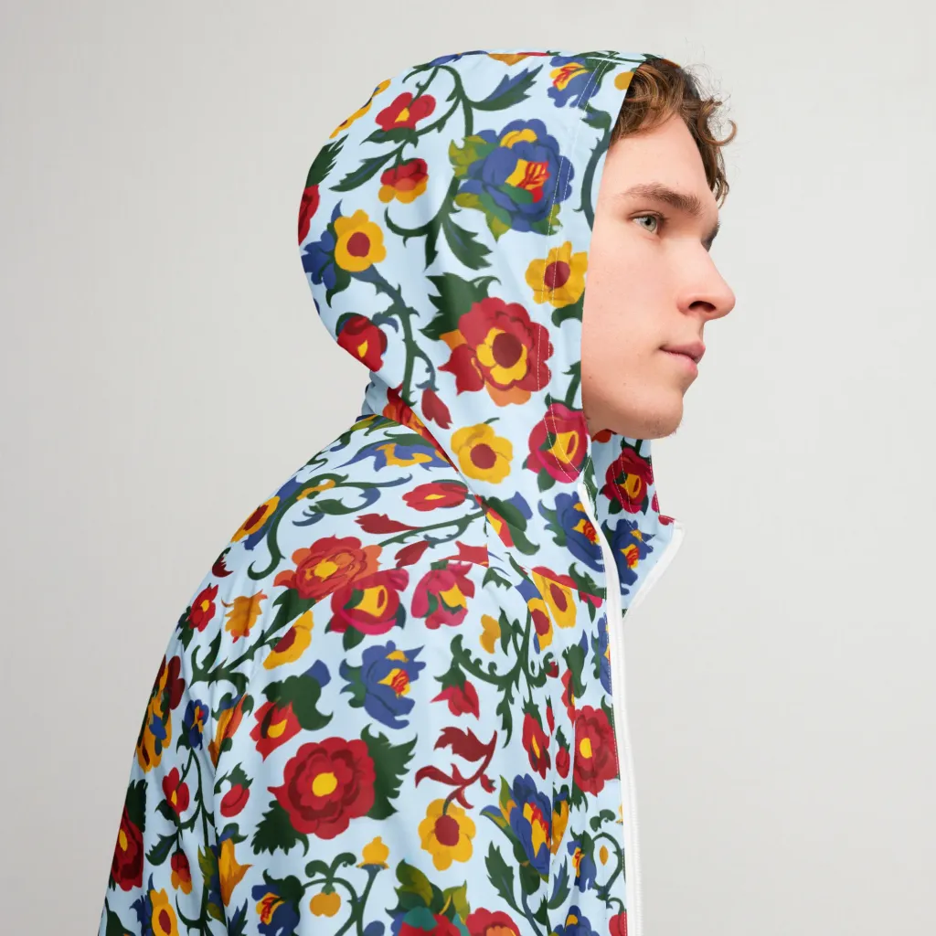 Brocade Bloom on Men's Windbreaker — Right