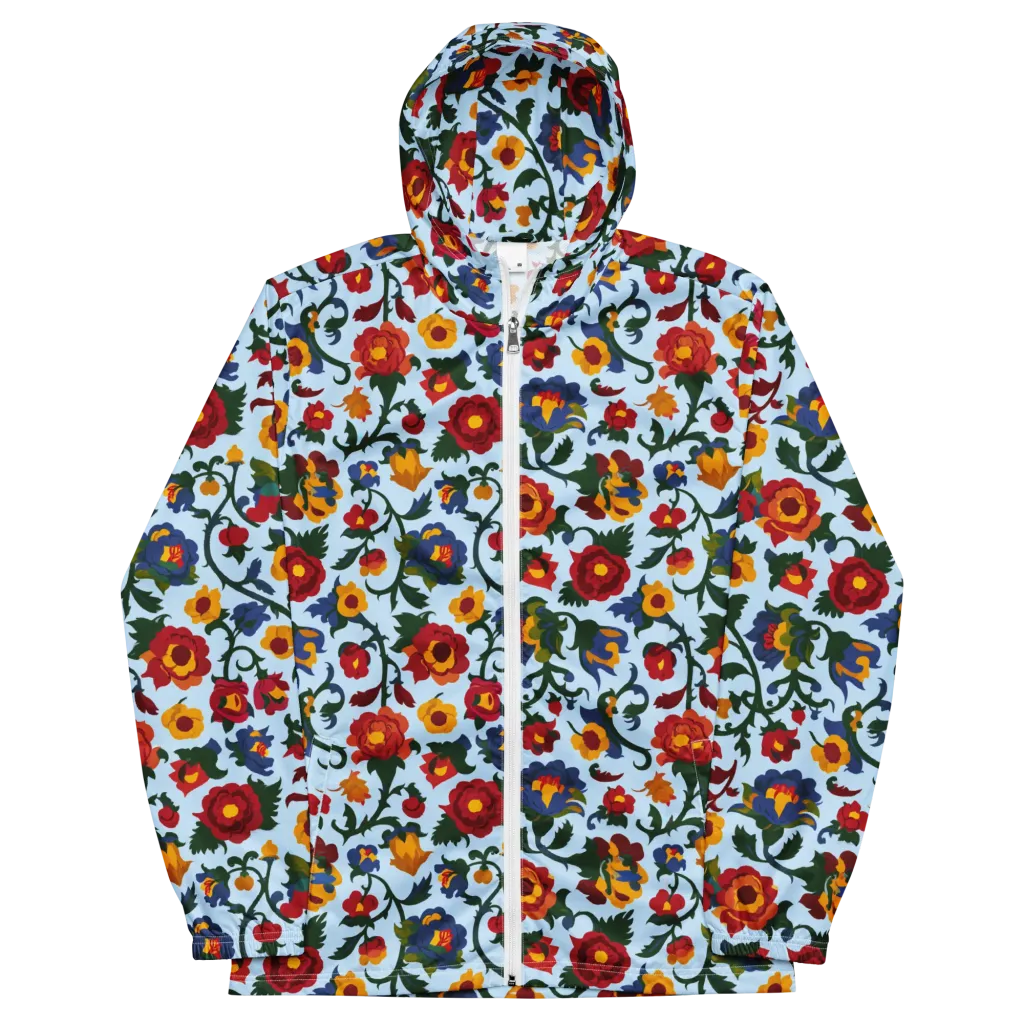 Brocade Bloom on Men's Windbreaker — Front