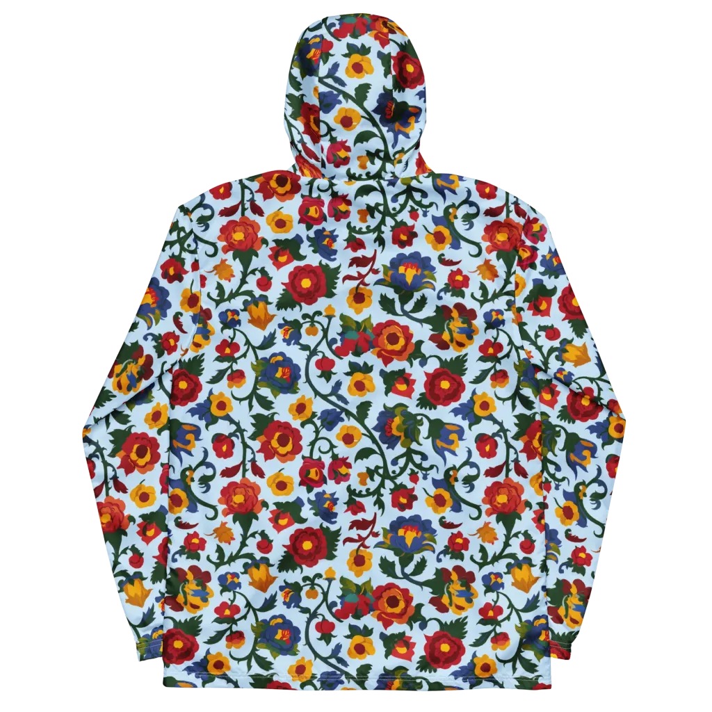 Brocade Bloom on Men's Windbreaker — Back