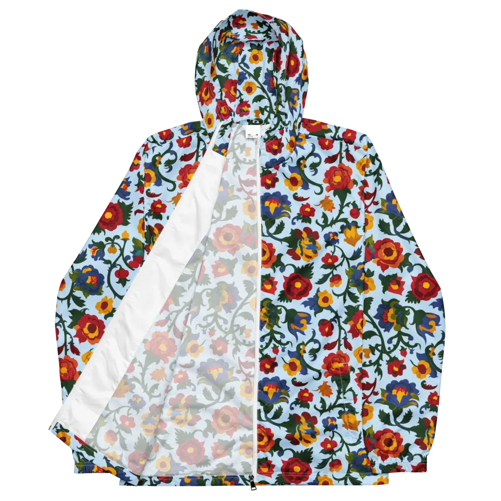 Brocade Bloom on Men's Windbreaker — Front