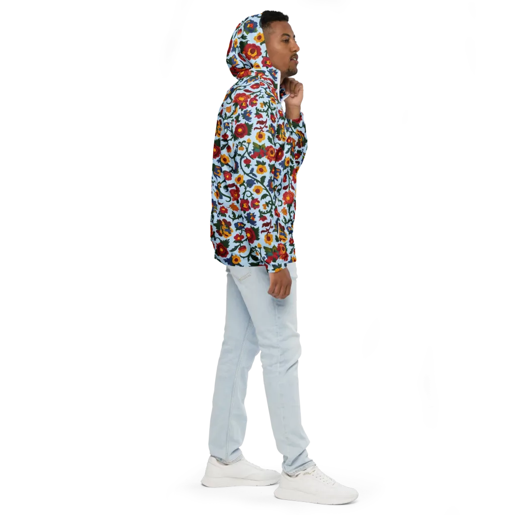 Brocade Bloom on Men's Windbreaker — Right