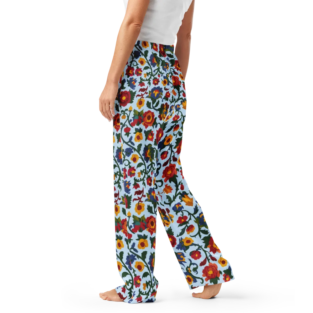 Brocade Bloom on Women's Pajama Pants — Left