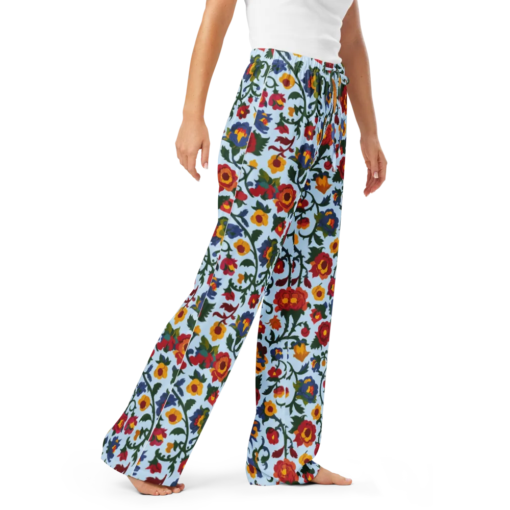 Brocade Bloom on Women's Pajama Pants — Right Front
