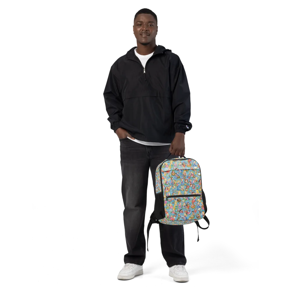 Wondergarden Parade on Utility Backpack — Front