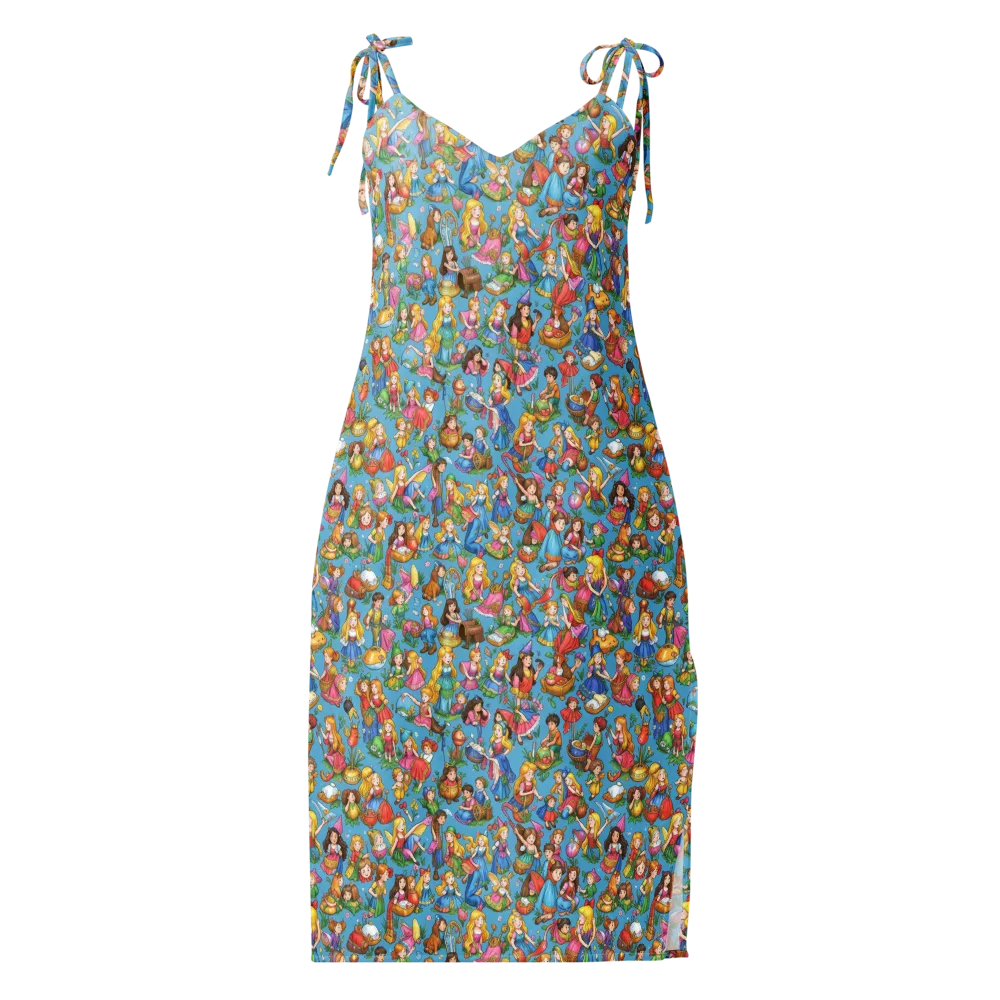 Wondergarden Parade on Slip Dress — Front
