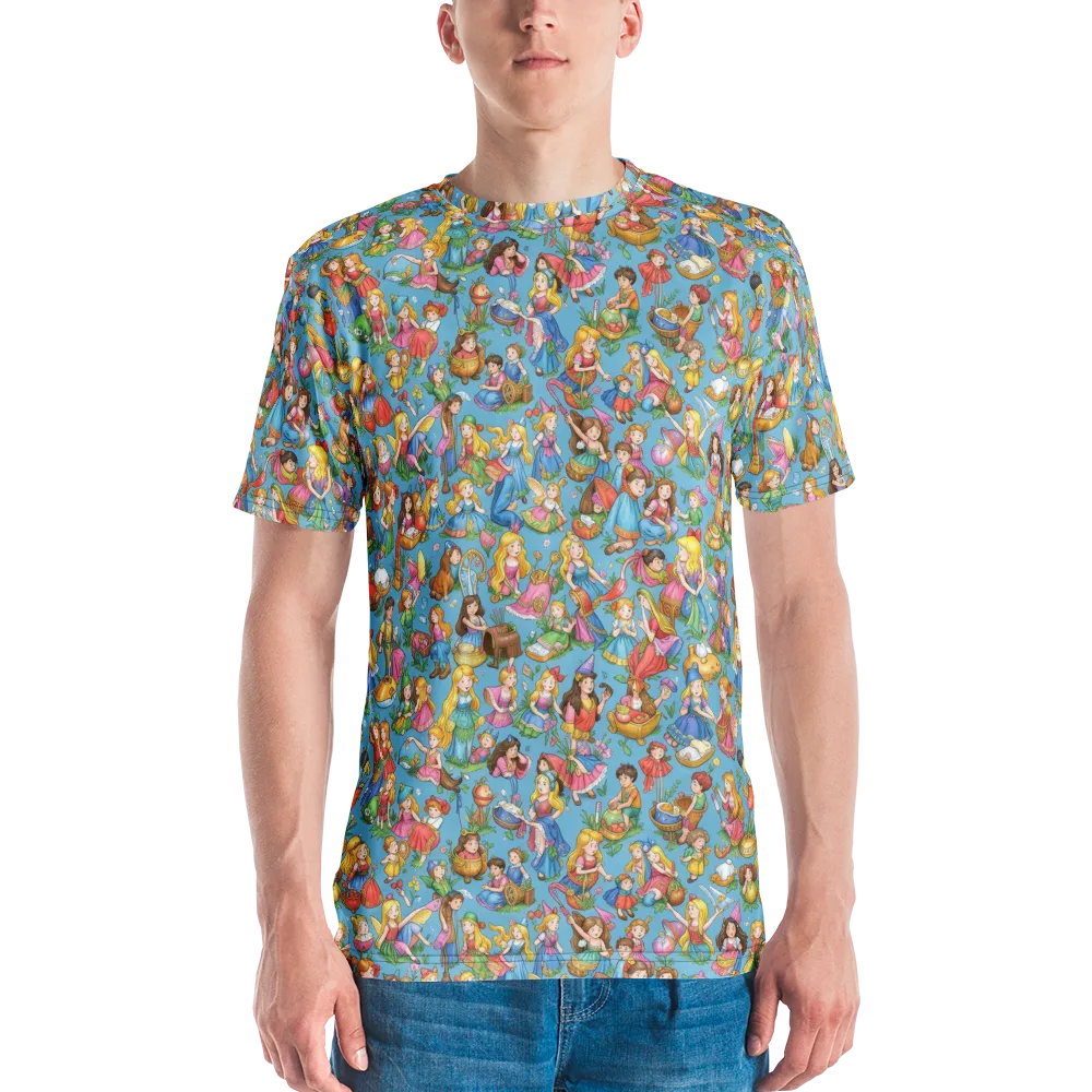 Wondergarden Parade on Men's Crew Neck T-Shirt — Front