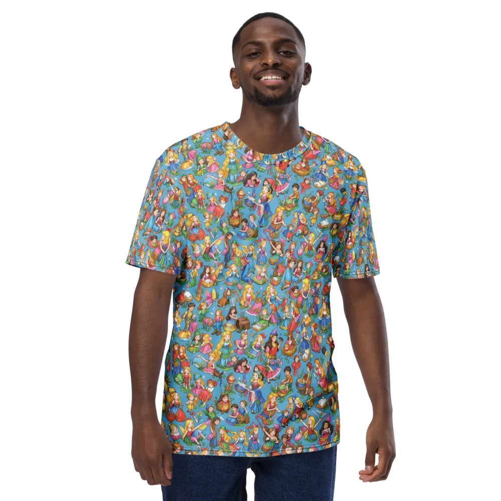 Wondergarden Parade on Men's Crew Neck T-Shirt — Front