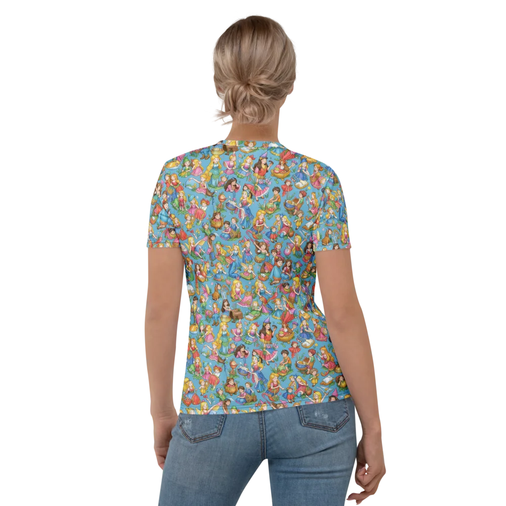 Wondergarden Parade on Women's Crew Neck T-Shirt — Back