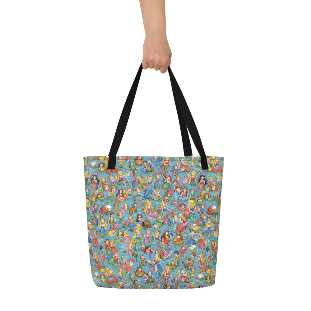 Wondergarden Parade on Large Tote Bag W/ Pocket — Front