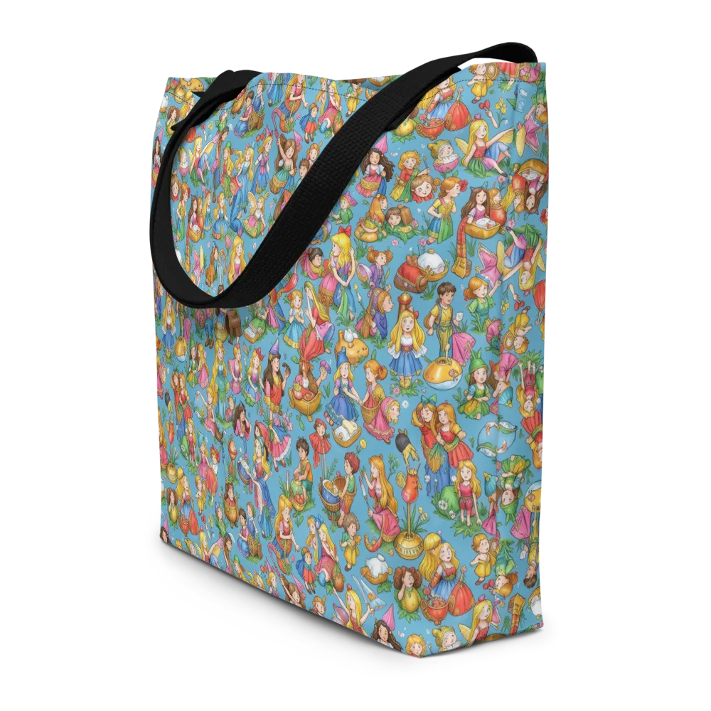 Wondergarden Parade on Large Tote Bag W/ Pocket — Front