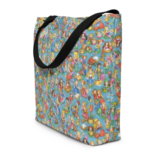 Wondergarden Parade on a Large Tote Bag W/ Pocket