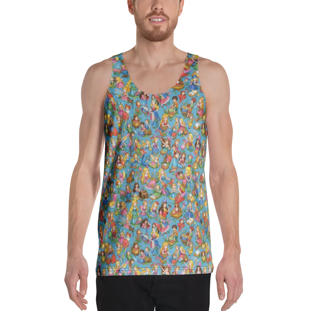 Wondergarden Parade on Men's Tank Top — Front
