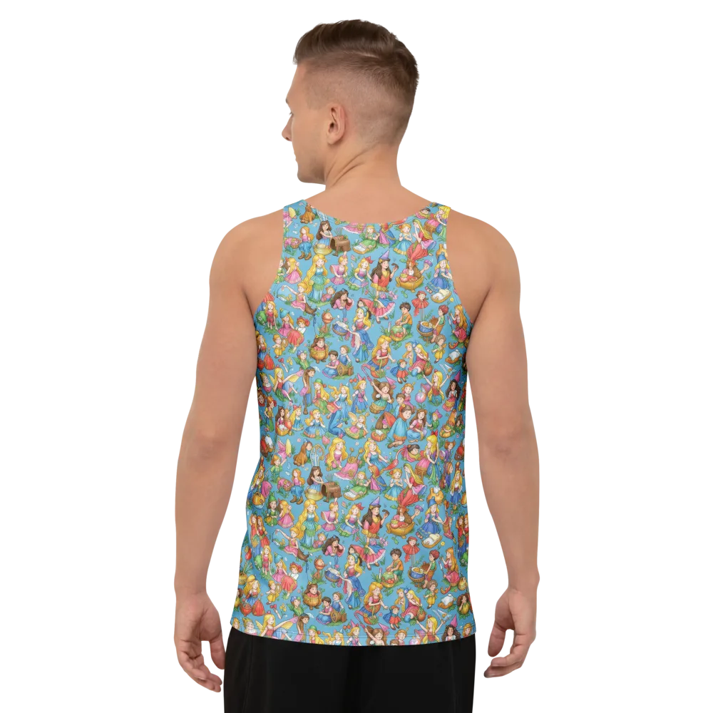 Wondergarden Parade on Men's Tank Top — Back