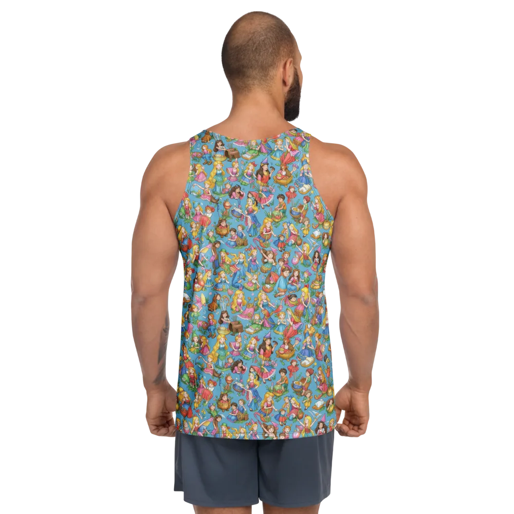 Wondergarden Parade on Men's Tank Top — Back