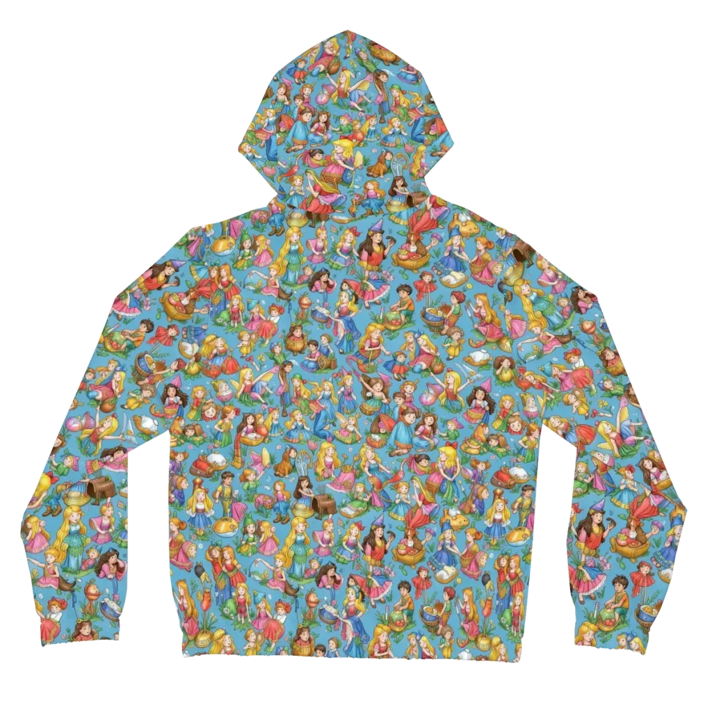 Wondergarden Parade on Women's Full-Zip Hoodie — Back