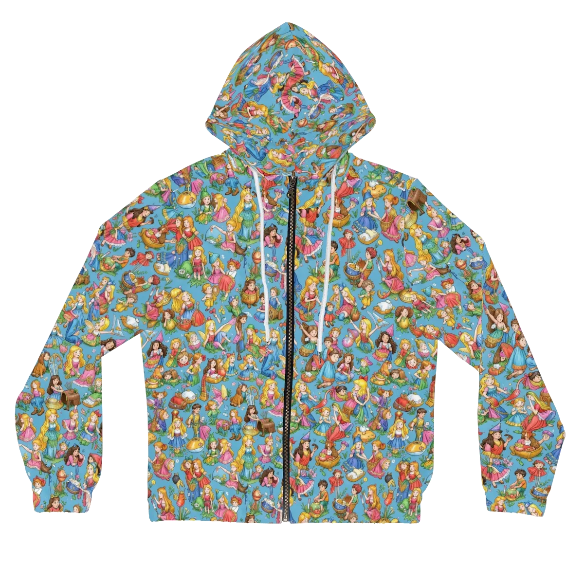 Wondergarden Parade on Women's Full-Zip Hoodie — Front