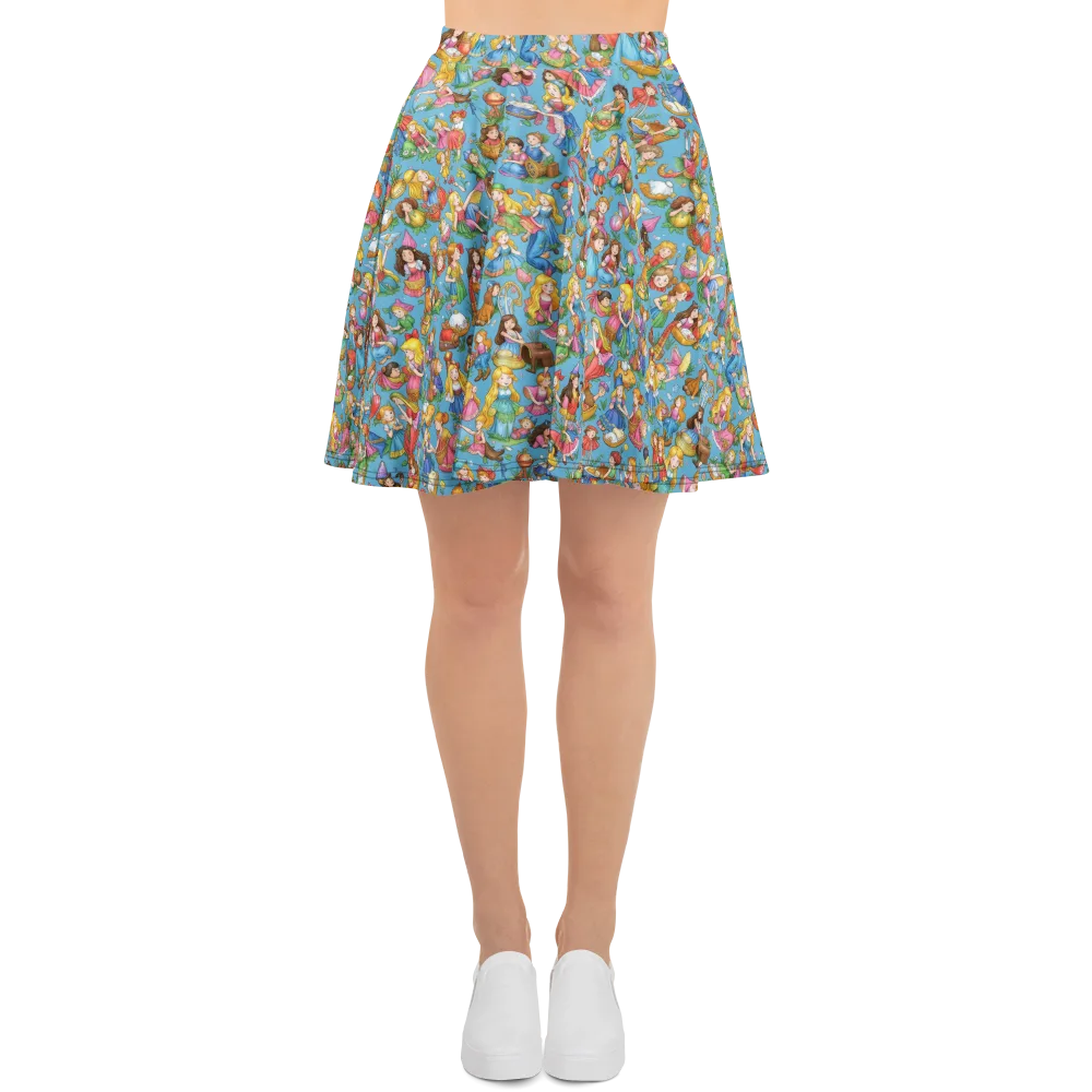 Wondergarden Parade on Skater Skirt — Front