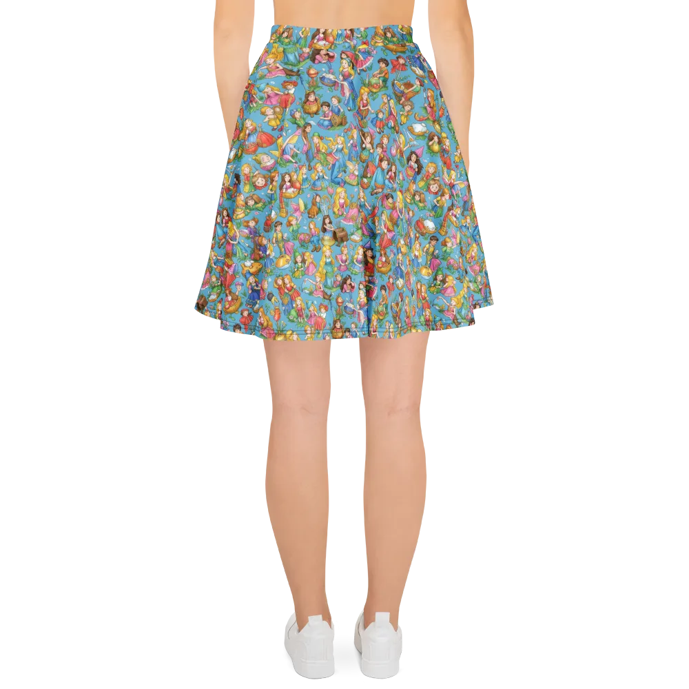 Wondergarden Parade on Skater Skirt — Back