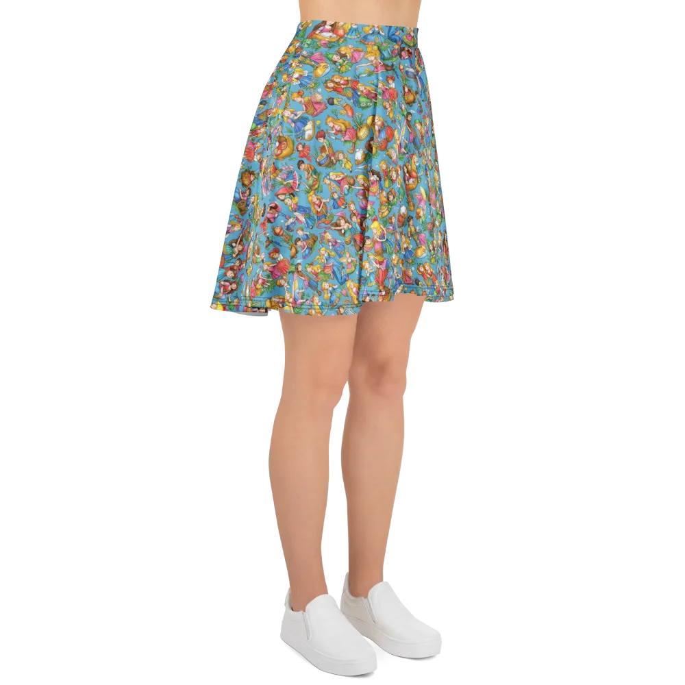 Wondergarden Parade on Skater Skirt — Right