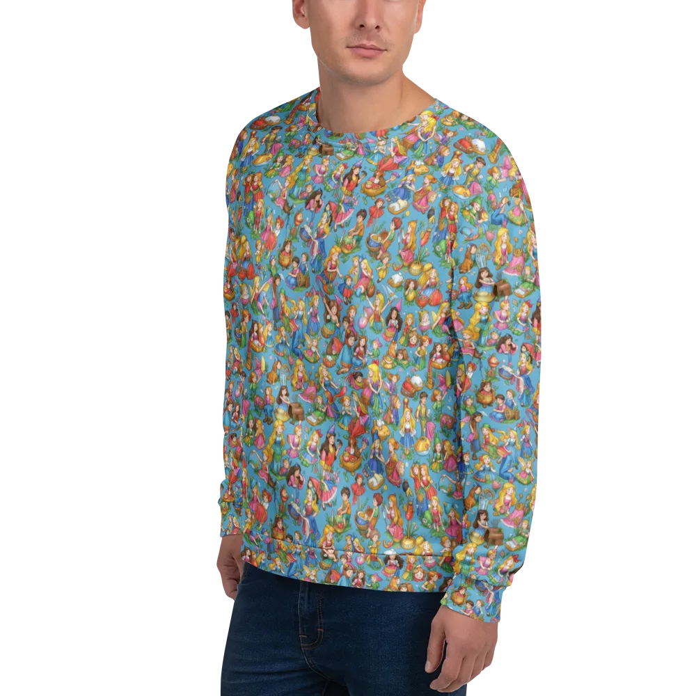 Wondergarden Parade on Sweatshirt — Left Front