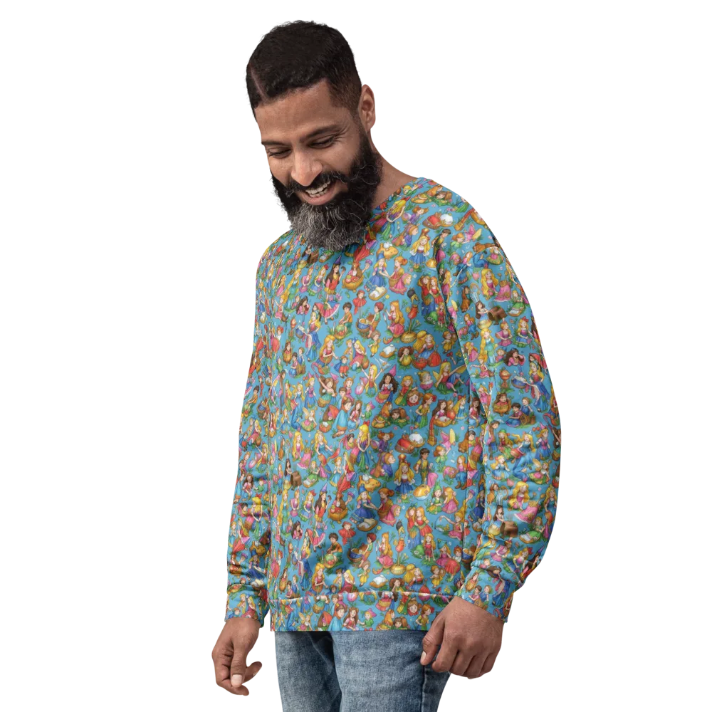 Wondergarden Parade on Sweatshirt — Left Front