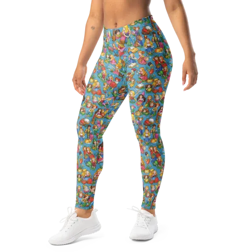 Wondergarden Parade on a Leggings