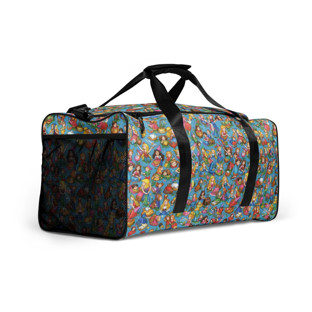 Wondergarden Parade on Duffle Bag — Right Front