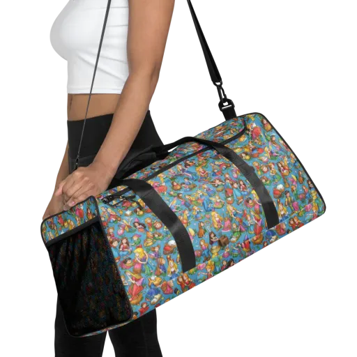Wondergarden Parade on a Duffle Bag