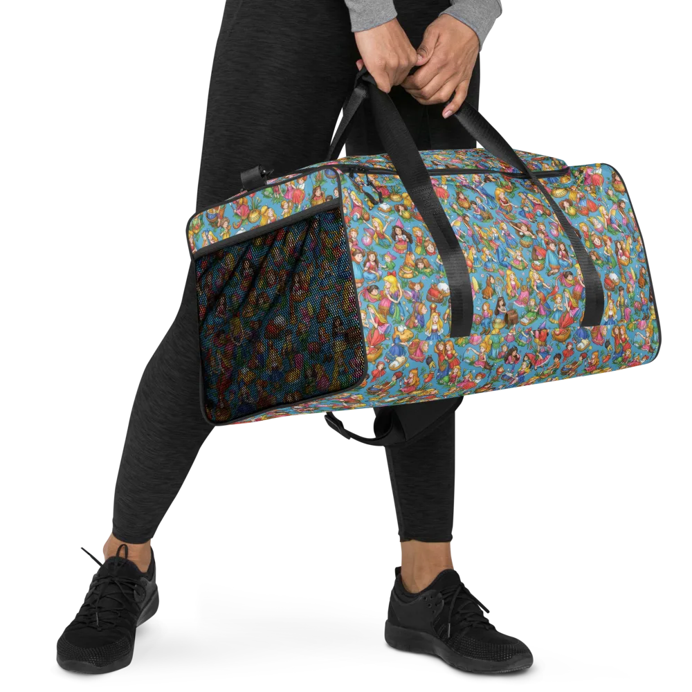 Wondergarden Parade on Duffle Bag — Right Front