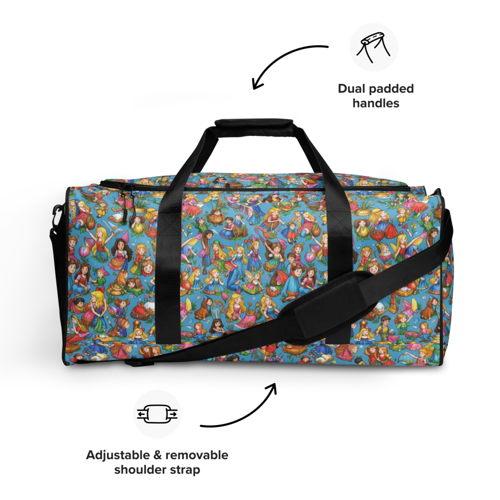 Wondergarden Parade on Duffle Bag — Front