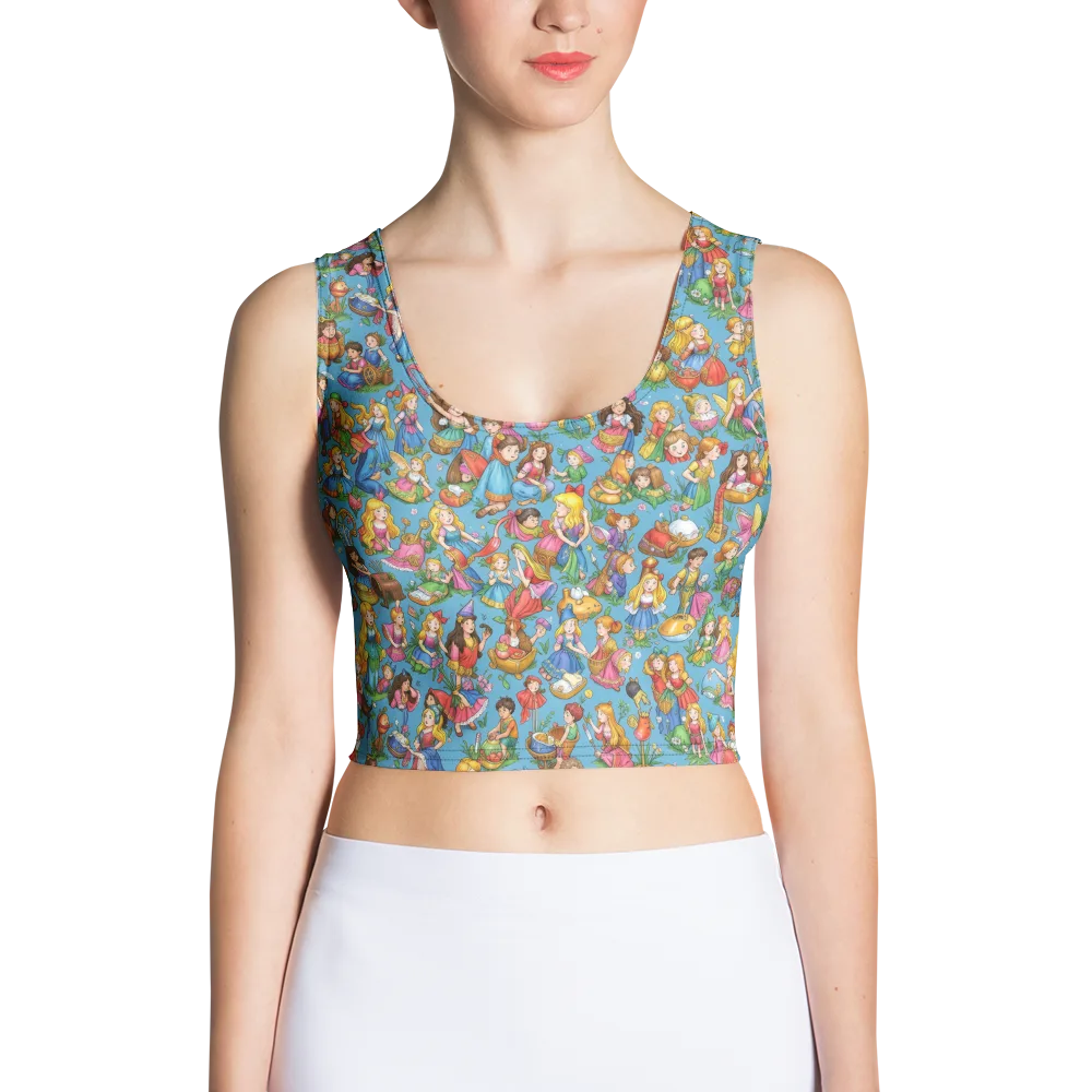 Wondergarden Parade on Crop Top — Front