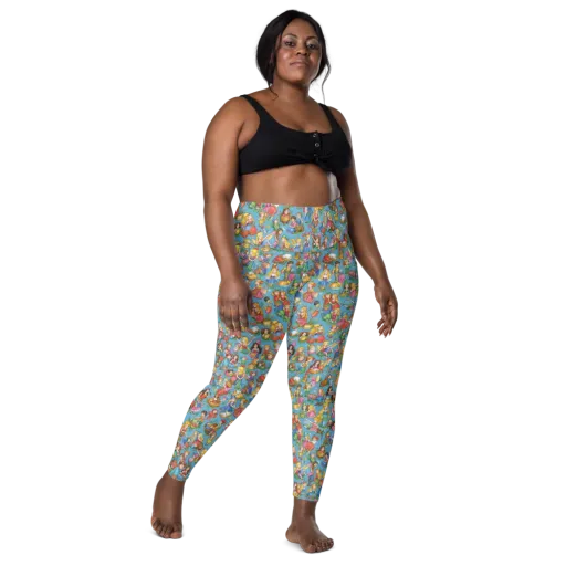 Wondergarden Parade on a Leggings with Pockets