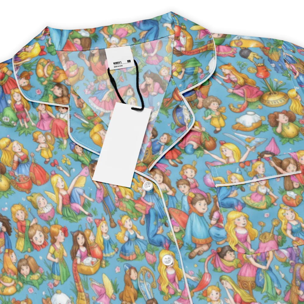 Wondergarden Parade on Women's Short Sleeve Pajama Top — Product details