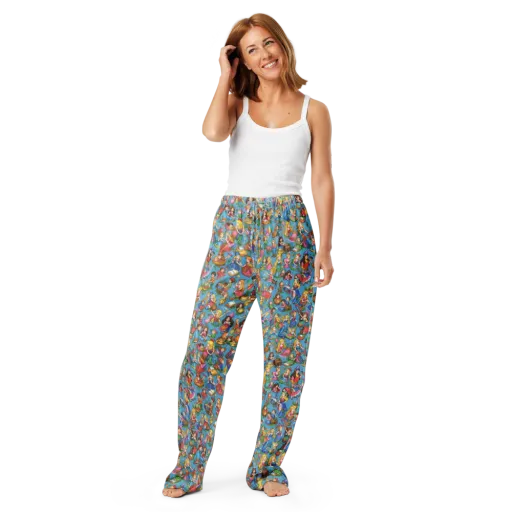 Wondergarden Parade on a Women's Pajama Pants