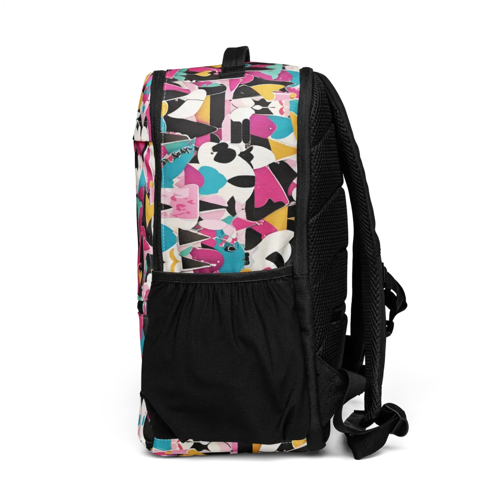 Carnival Circuit on Utility Backpack — Left