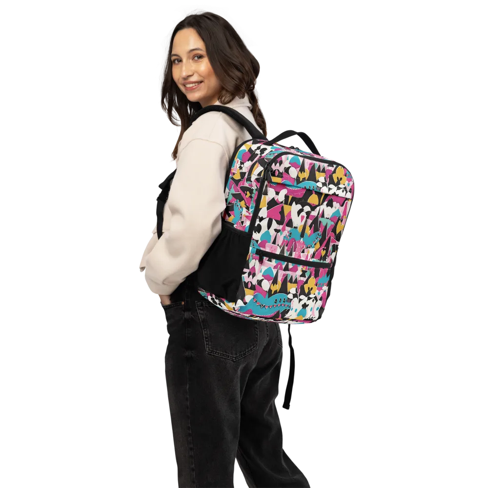 Carnival Circuit on Utility Backpack — Back
