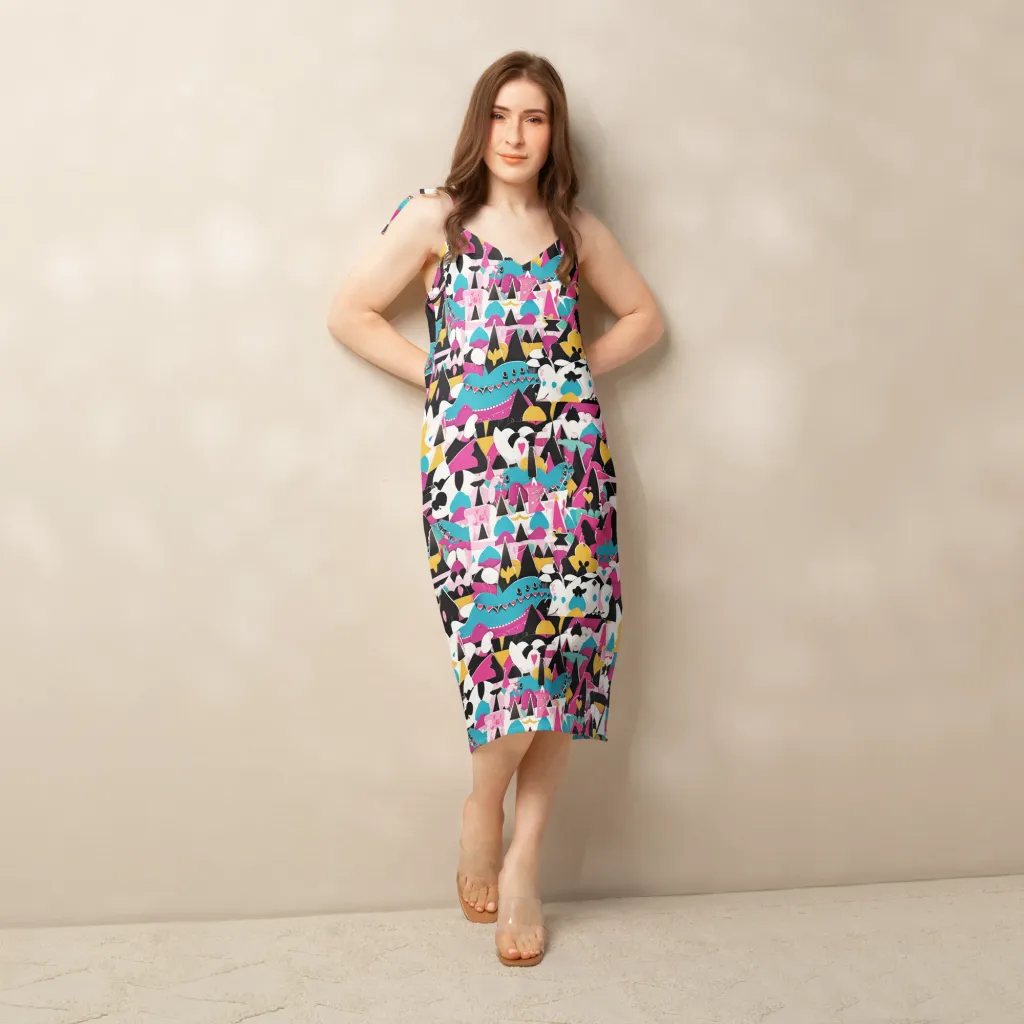 Carnival Circuit on Slip Dress — Front