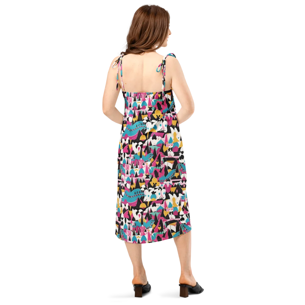 Carnival Circuit on Slip Dress — Back