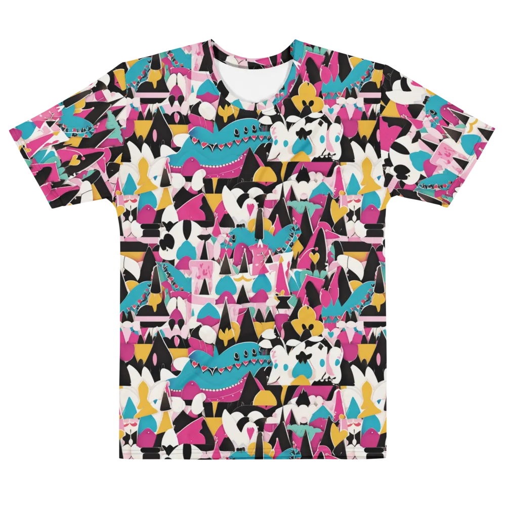 Carnival Circuit on Men's Cotton Crew Neck T-Shirt — Front