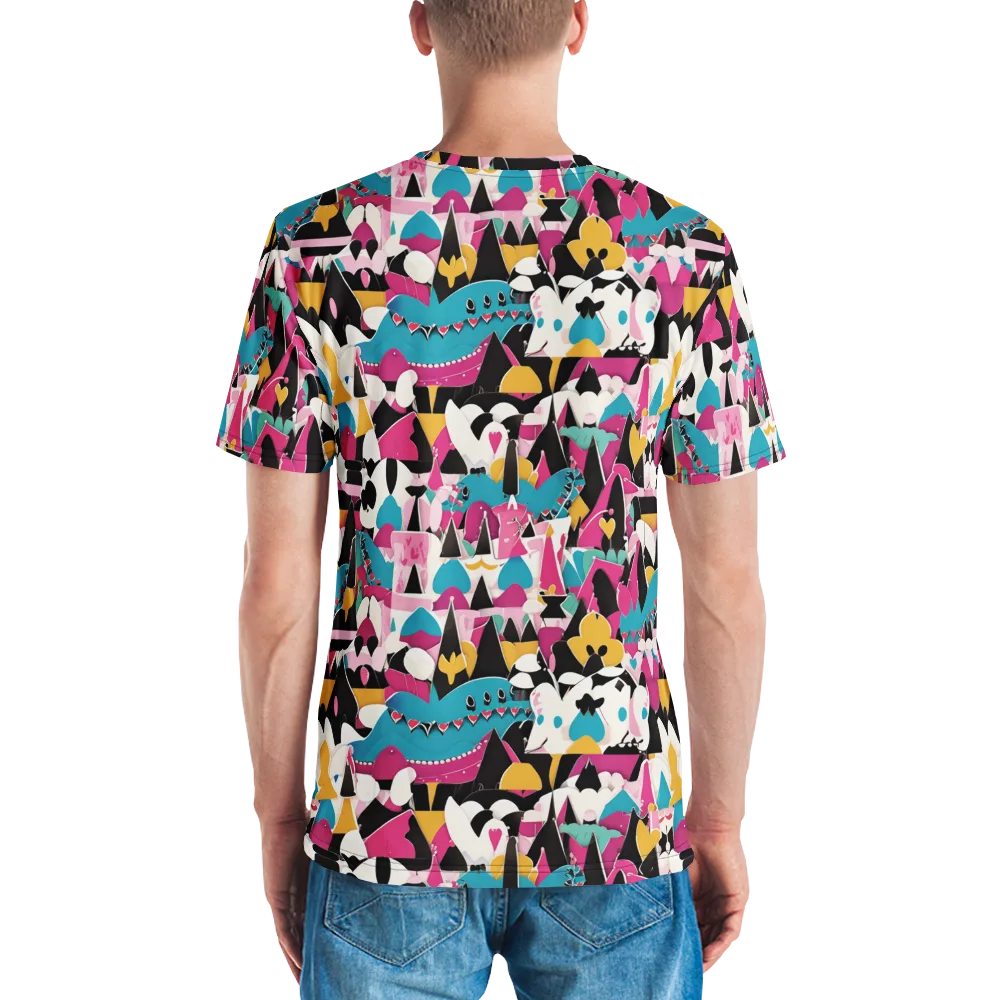 Carnival Circuit on Men's Crew Neck T-Shirt — Back