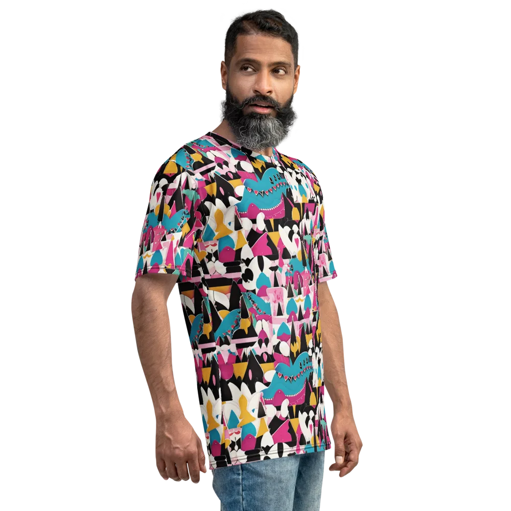 Carnival Circuit on Men's Crew Neck T-Shirt — Right