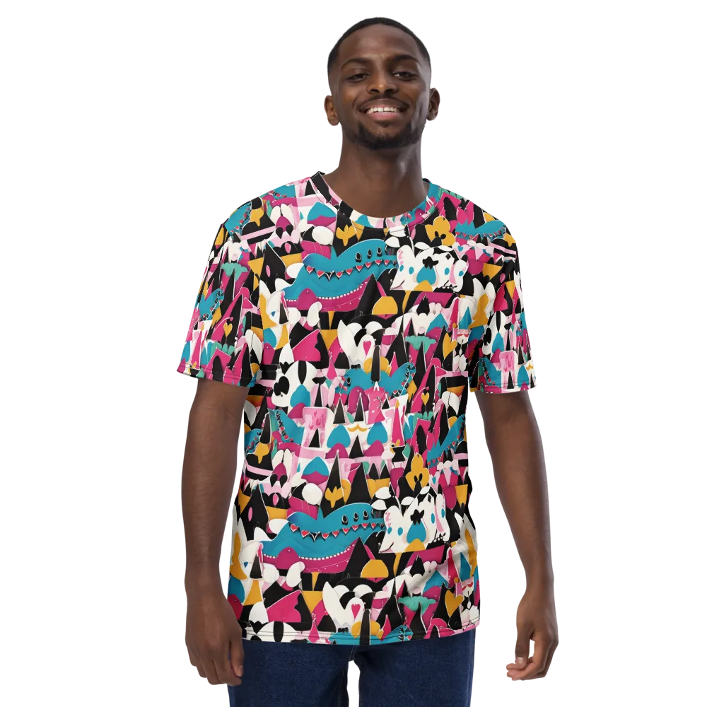 Carnival Circuit on Men's Crew Neck T-Shirt — Front