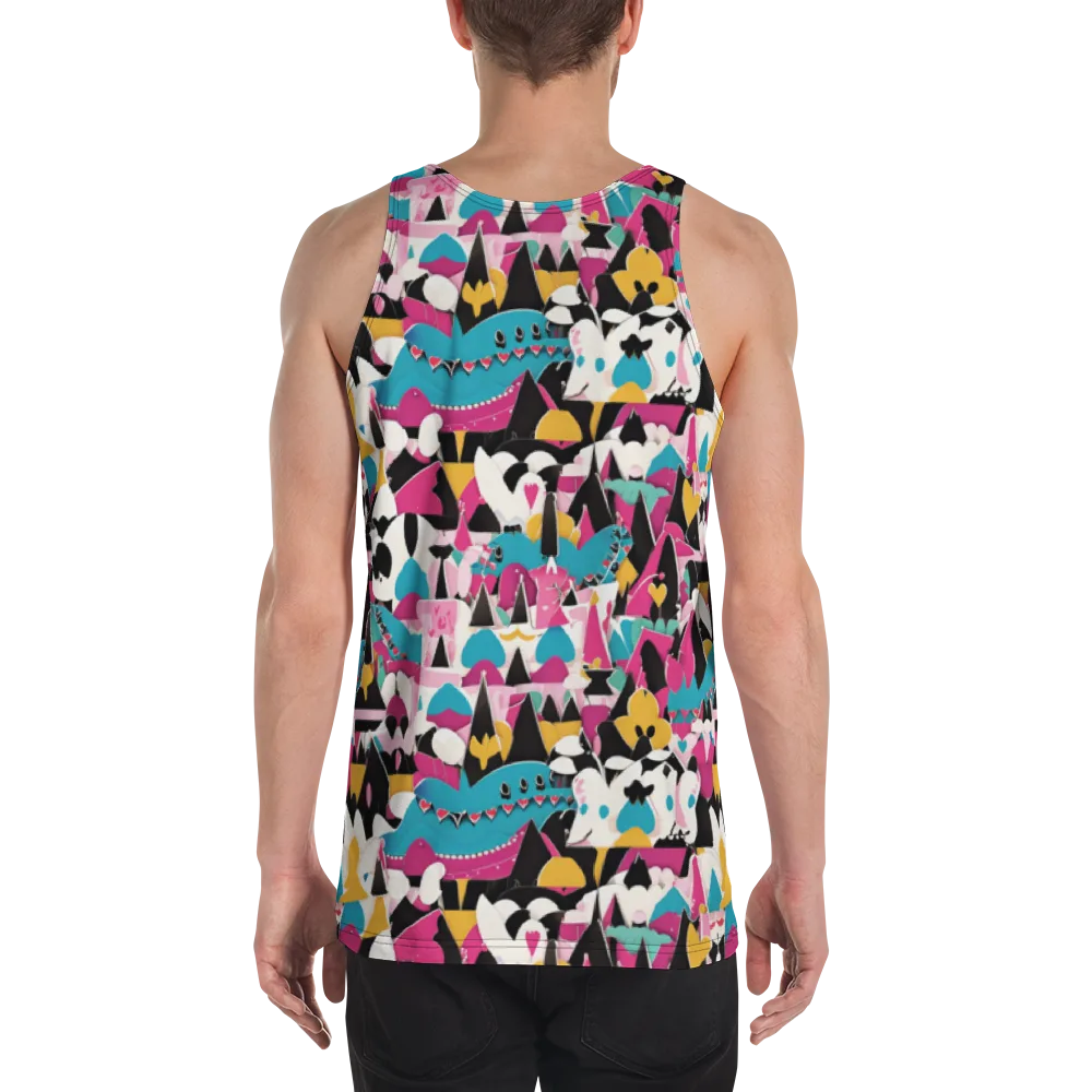Carnival Circuit on Men's Tank Top — Back