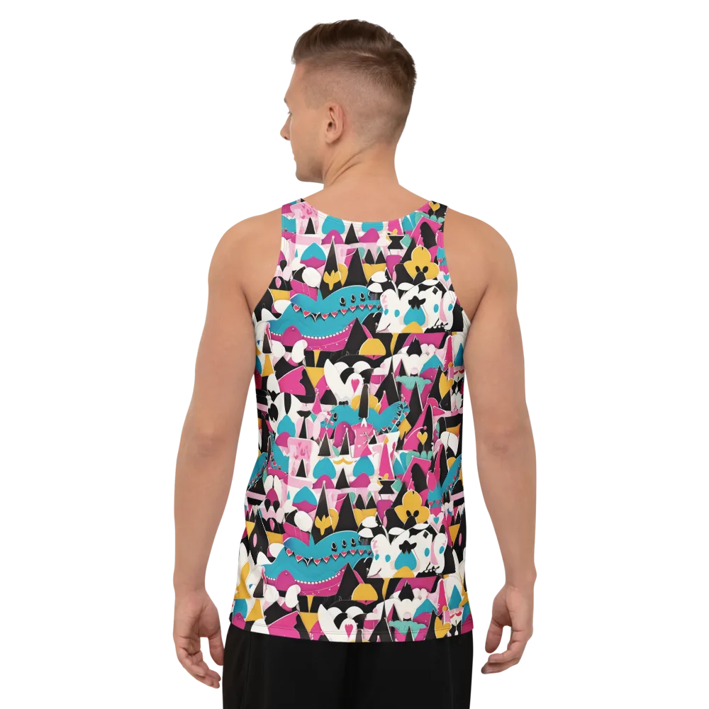 Carnival Circuit on Men's Tank Top — Back
