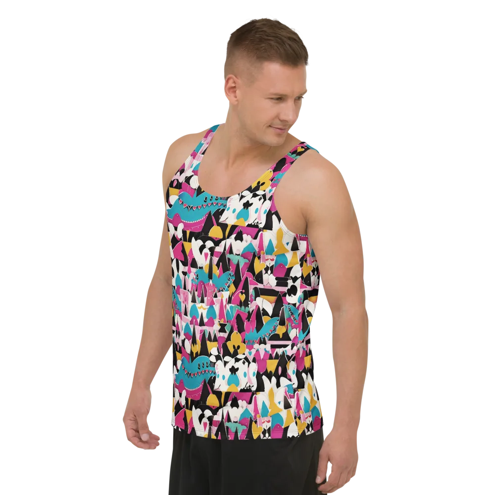 Carnival Circuit on Men's Tank Top — Left Front
