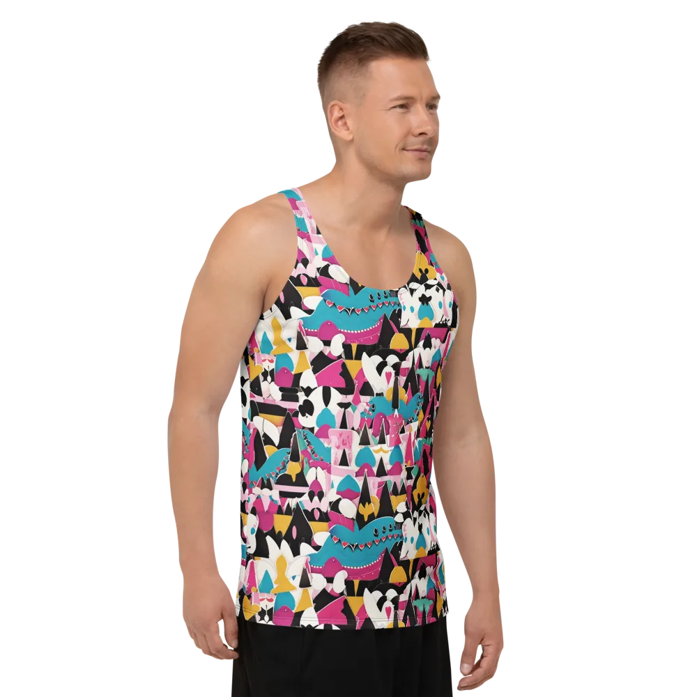 Carnival Circuit on Men's Tank Top — Right Front
