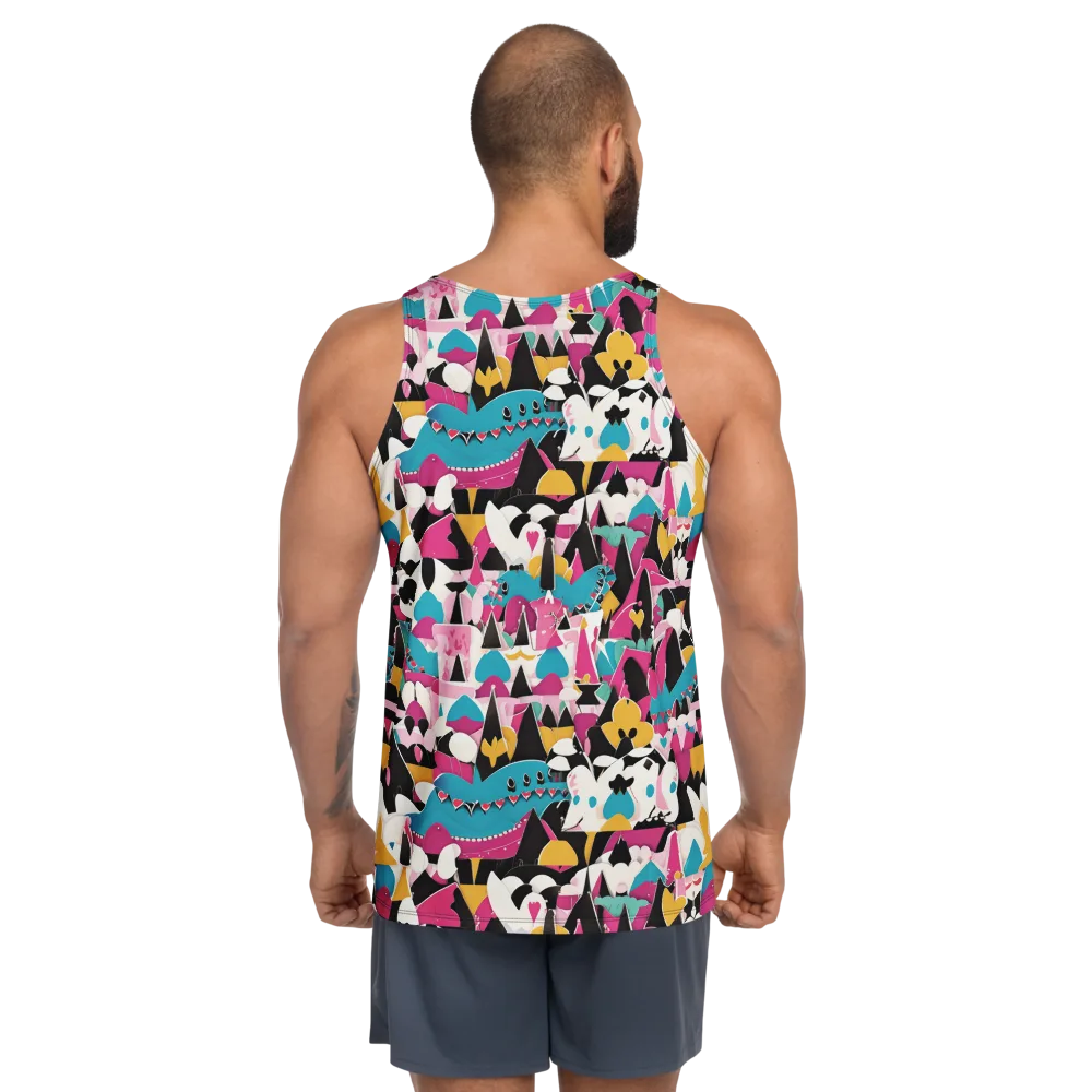 Carnival Circuit on Men's Tank Top — Back