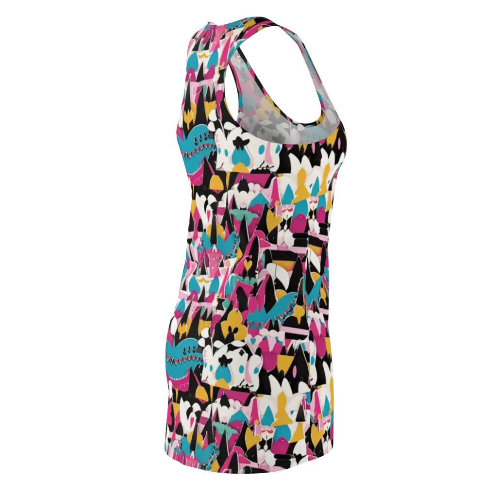 Carnival Circuit on Racerback Dress — Back Side