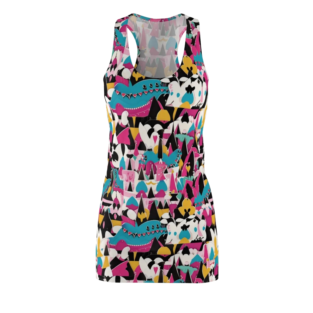 Carnival Circuit on Racerback Dress — Front